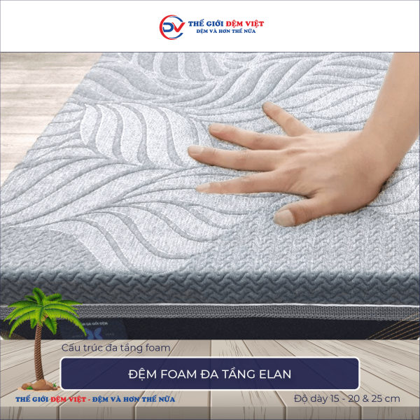Đệm foam đa tầng Elan 3-1